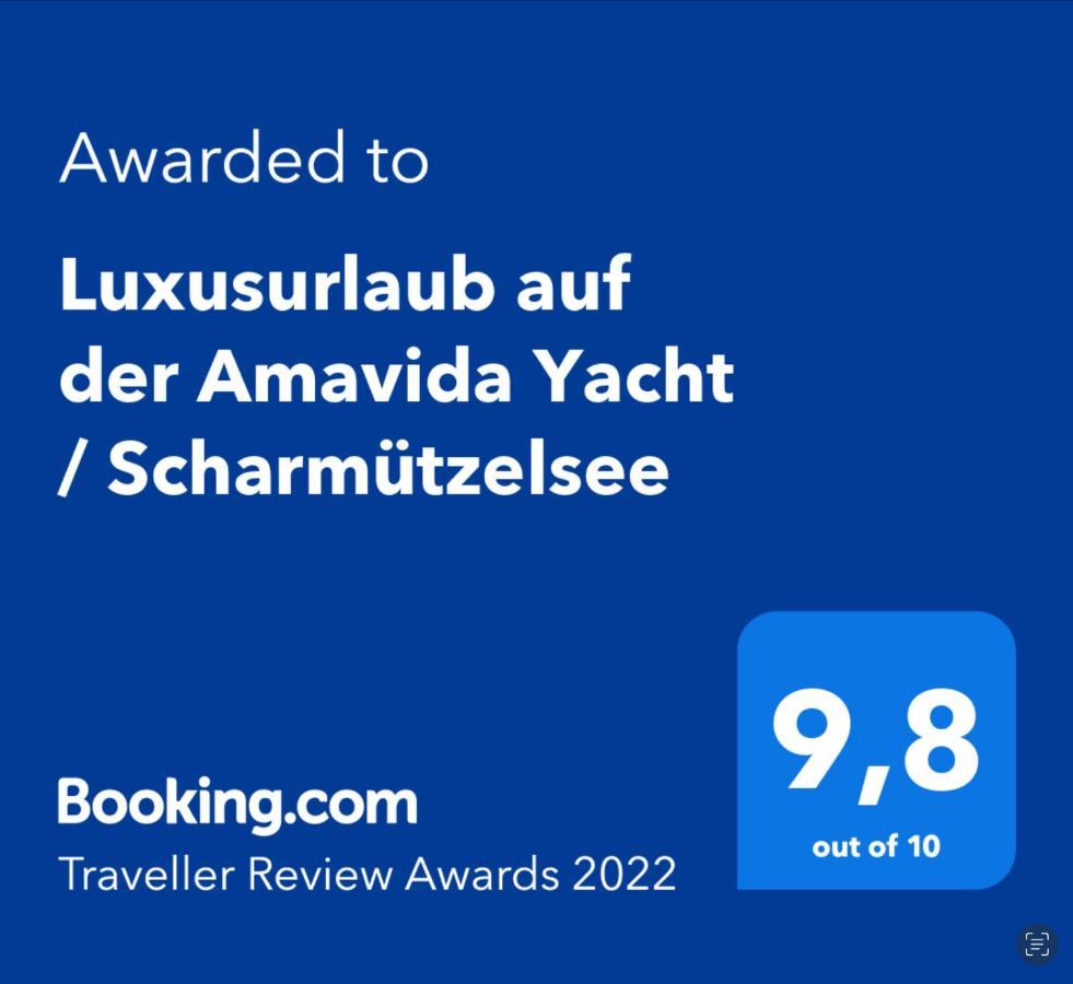 Luxusurlaub Auf Der Amavida Yacht / Scharmuetzelsee Bad Saarow Exterior foto